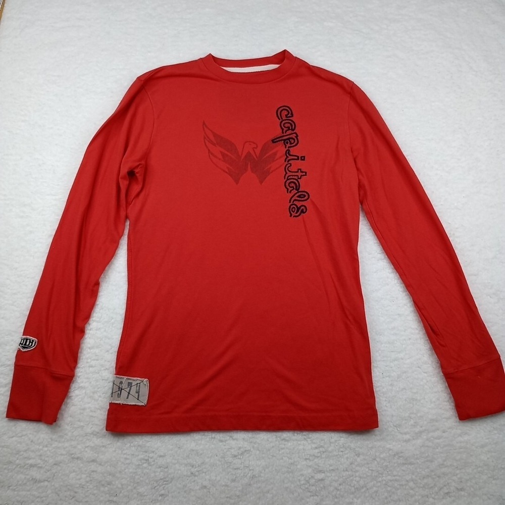 Capitals Old Time Hockey Newbury Collection Lacer‎ Top Women's Size Peite/Small